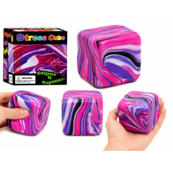 Super Stress Ice Cube � Solid Squish Marble - Lilla  R�d