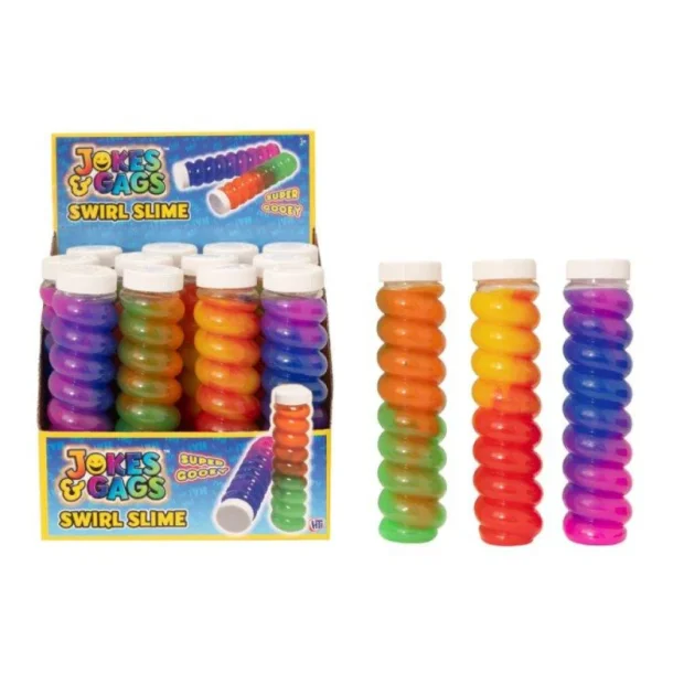 Swirl Slime Assorteret – Farverigt Slim til Sjov & Sanseleg