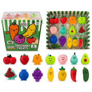 Takeaway Treats � Frugt Squishy Buddies � 14 stk. Mystery Box