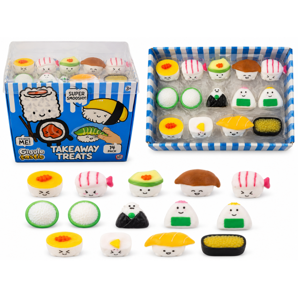 Takeaway Treats � Sushi Squishy Buddies � 14 stk. Mystery Box