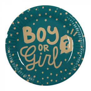 Tallerkner Boy Or Girl - 10stk. 23 cm