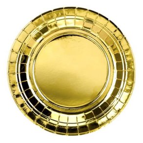 Tallerkener Guld - 6stk (23cm)