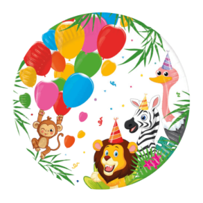 Tallerkner Jungle Party 23cm - 8stk.