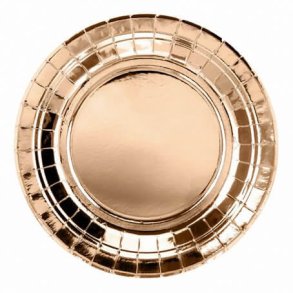 Tallerkener Roseguld - 6stk (23cm)