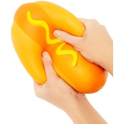 The Big Squij Hot Dog XXL Marshmallow Squishy