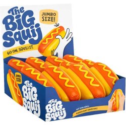The Big Squij Hot Dog XXL Marshmallow Squishy