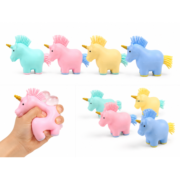 Unicorn Pastel Stressbold med Skumfyld � Ultra Bl�d Enhj�rning