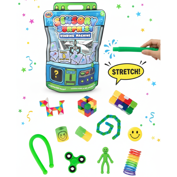 Vending machine mystery bag blue