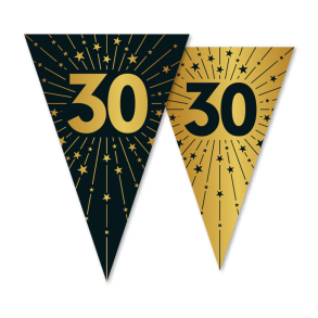 Vimpel Guirlande Guld 30 r 10 meter