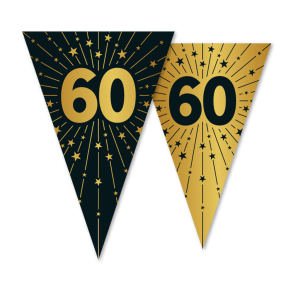 Vimpel Guirlande Guld 60 r 10 meter