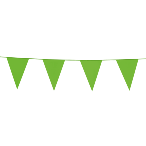 Vimpel Guirlande Lysegrn 20x30 Cm 10 Meter