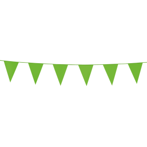 Vimpel Guirlande Lysgrn 10x15 Cm 3 Meter