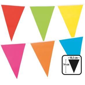 Vimpel Guirlande Multifarvet 10x15 Cm 3 Meter