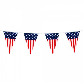 Vimpel Guirlande Usa Party 20x30 Cm 6 Meter