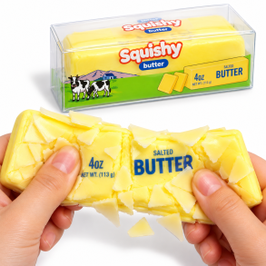Wax Cracking Butter Squishy 13 cm � Super Soft Slow Rising med Wax � 2-i-1