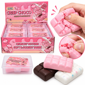 Wax Cracking Squishy Chokolade med Putty/Slime