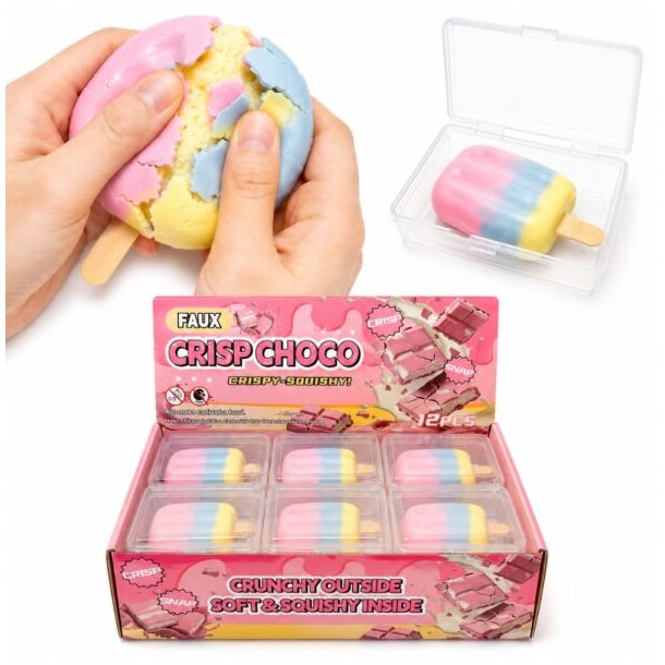 Wax Cracking Squishy Is � Crispy Choco med Putty/Slime