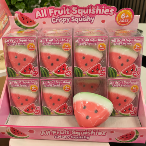 Wax Fruit Vandmelon Slow Rising med Wax � 2-i-1 Squishy