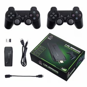 Wireless 2 Gamepad HDMI 4K TV Game Stick � 64GB Retro Spilkonsol