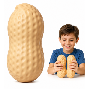 XXL Peanut Stressbold med Tofu-fyld � K�mpe Jordn�d