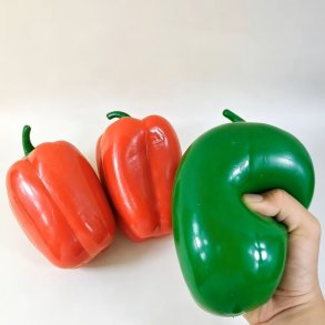 XXL Peberfrugt Squishy 17 cm � Marshmallow Skum