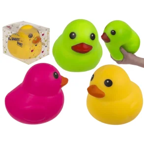 XXL Squeeze Duck Stressbold 17 cm med Marshmallow Fyld