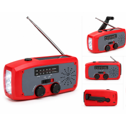 Xceed Solar Emergency Multi Radio � N�dradio med Solcelle, H�ndsving og Powerbank