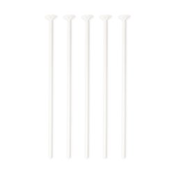 Ballonpinde Hvide Bionedbrydelige. 10 Stk (se video)