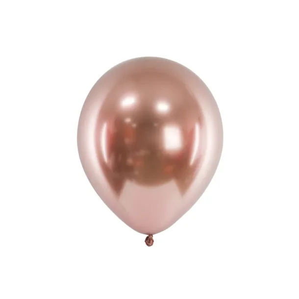 Eksklusive Glossy Balloner, rose gold 30 cm. 10 stk