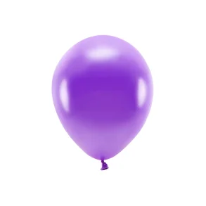 ECO balloner, 30 cm, Metallic violet 10 stk