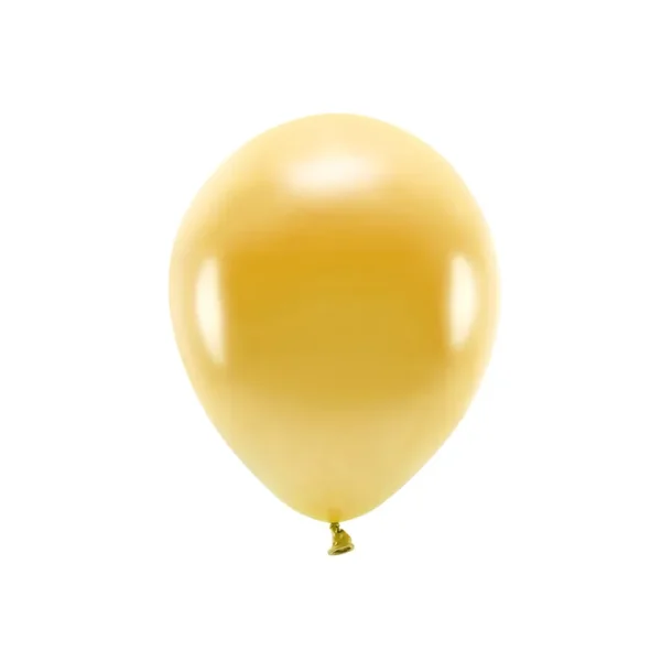 ECO balloner, 30 cm, Metallic Guld 10 stk