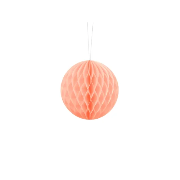 Honeycomb/ Crepepapirs Bold- Lys fersken 10 Cm (se video)