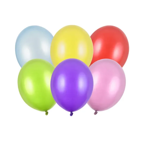 Professionelle Balloner, 30 cm, Metallic Mix 10 stk
