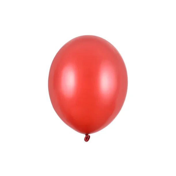 Professionelle Balloner, 30 cm, Metallic Poppy Rød 10 stk