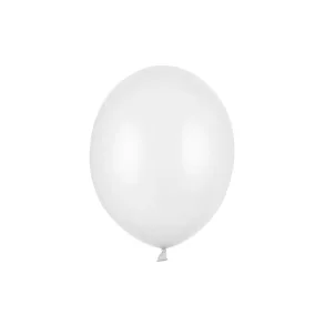 Professionelle Balloner, 30 cm, Metallic Hvid 10 stk
