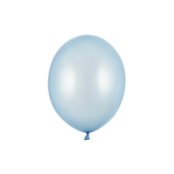 Professionelle Balloner, 30 cm, Metallic Baby blå 10 stk
