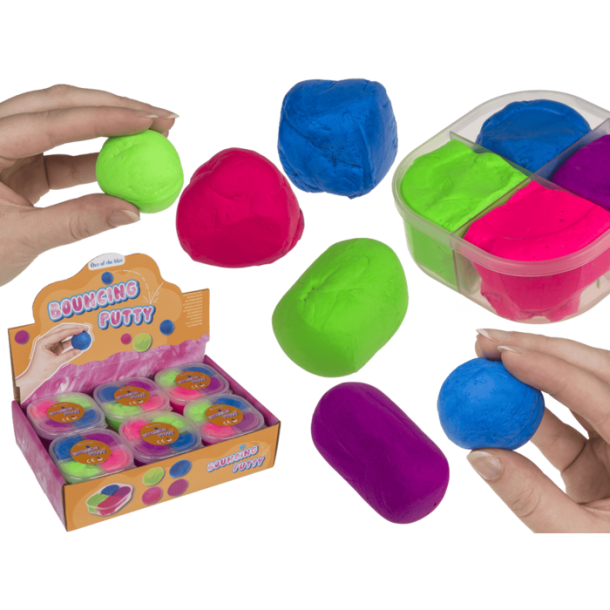 Bouncing putty – 4 Farver, Uendelig Sjov!