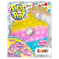 Pop It CRAZE Press'n Pop Pop-It Game – Donut 18,5x24 cm 🍩