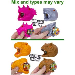 Fidget Toys: Klemme Dino Hoved