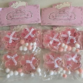 Paw Squishies – 2-Pak Mini Dyrepote Squishies med Glimmer og Dekoration