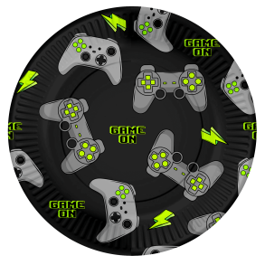 8 Papir Tallerkener Stor 23cm FSC – Gaming