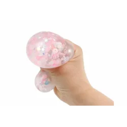 Squeeze Bold Med Blomster Og Glitter 6 Cm