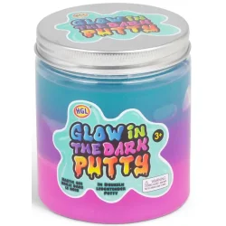 Glow in the Dark Putty � K�mpe B�tte Selvlysende Putty � Assorterede Farver