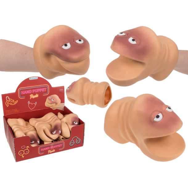 Hånddukke, Willy, ca. 16 x 9 cm