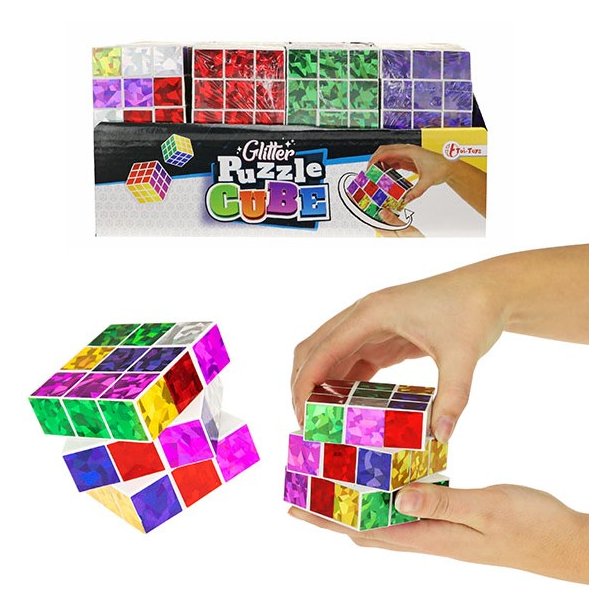 Magic Cube Glitter Assorteret Farver 