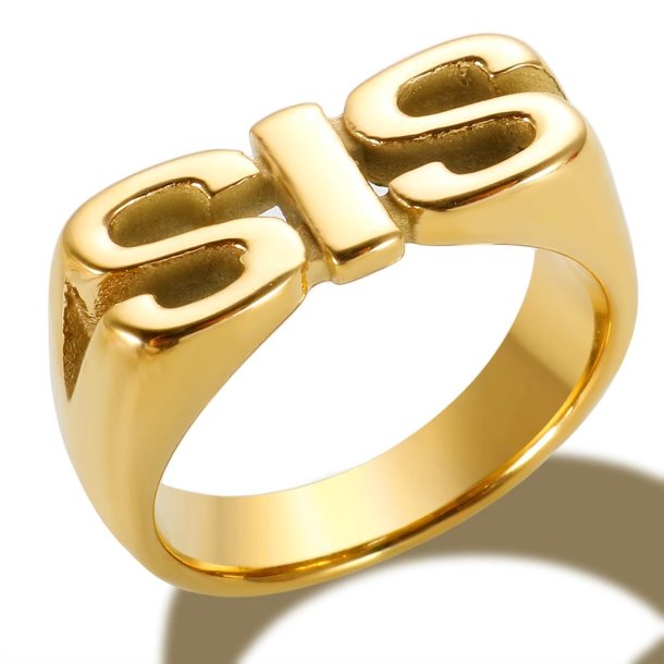 SIS Ring – 18K Guldbelagt