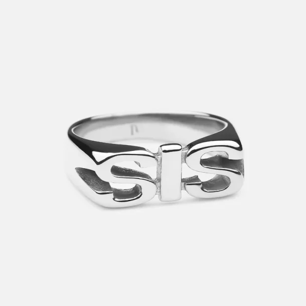 SIS Ring – Sølvfarvet Rustfrit Stål