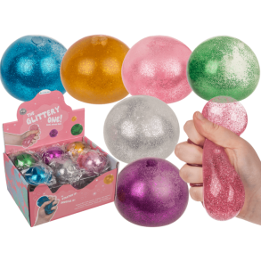 Squeeze Glitter Water Ball  7 cm