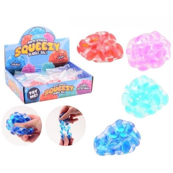 Squeezy Kaka Bubble Ball  sendes assorteret