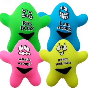 Squishy Stjerne Med Ansigt